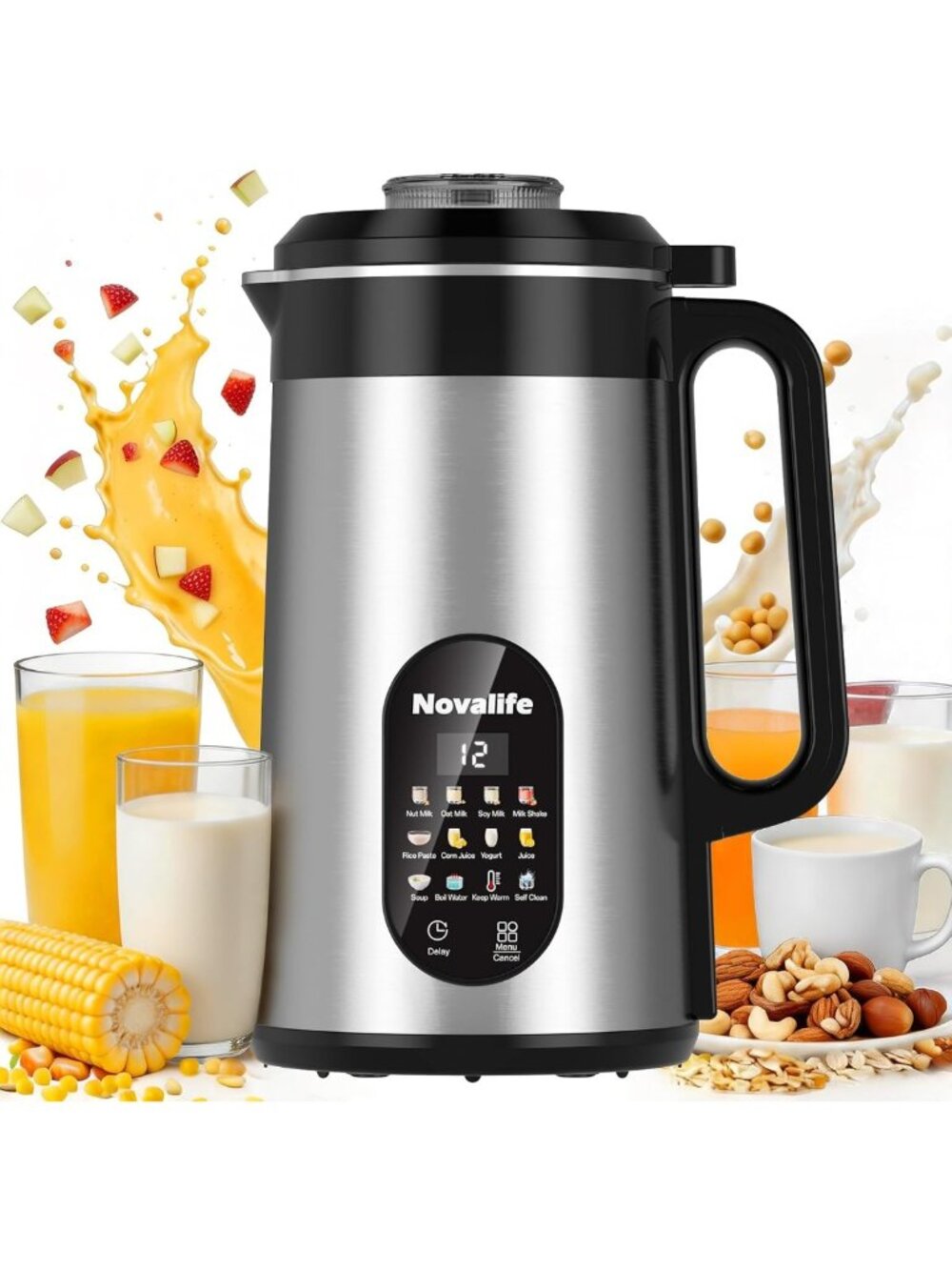 Nut Milk Maker - Easy Plant-Based Milk Machine for Almond, Cashew & Oat